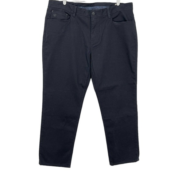 English Laundry Pants English Laundry Mens Straight Leg Regular Fit Stretch Black Pants Size